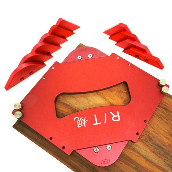 

professional hand tool sets router table round corner template r5-r40 t10-t40 aluminium alloy bevel gauge woodworking fillet arc radius quic
