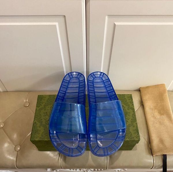 

2021 women men sandals slippers slide embroidery designers slides sandal floral brocade flip flops striped beach leather jelly transparent s, Black