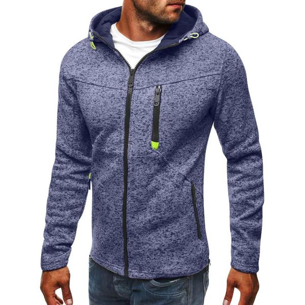 

men's hoodies & sweatshirts spring jackets hooded coats casual zipper male tracksuit fashion mens clothing outerwear, Black