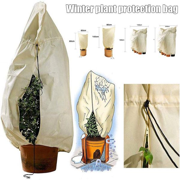 

planters & pots plant cover winter warm tree shrub protecting bag frost protection for yard garden plants small