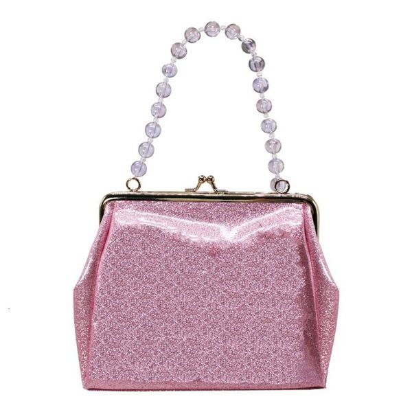 

2021 blingbling fairy sequin crystal bead chain dinner handbag straddle bag