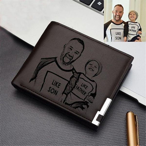 

customized p wallet for men personalized engraved bifold custom wallets fathers day dad from daughter, Red;black