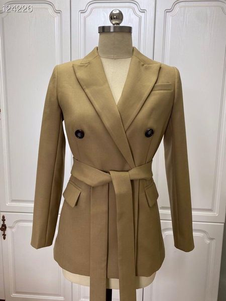 

women's jackets b1103 fashion women coats & 2021 runway luxury european design party style clothing, Black;brown