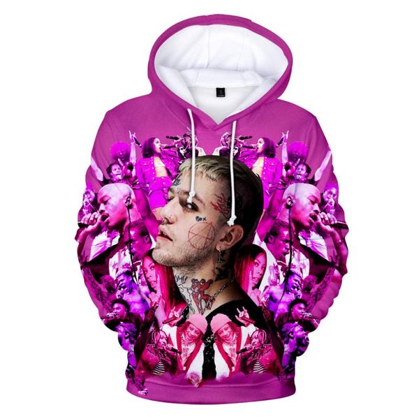 

men's hoodies & sweatshirts 3d man hoodie lil.peep men women print harajuku sweatshirt lil peep autumn pullover, Black