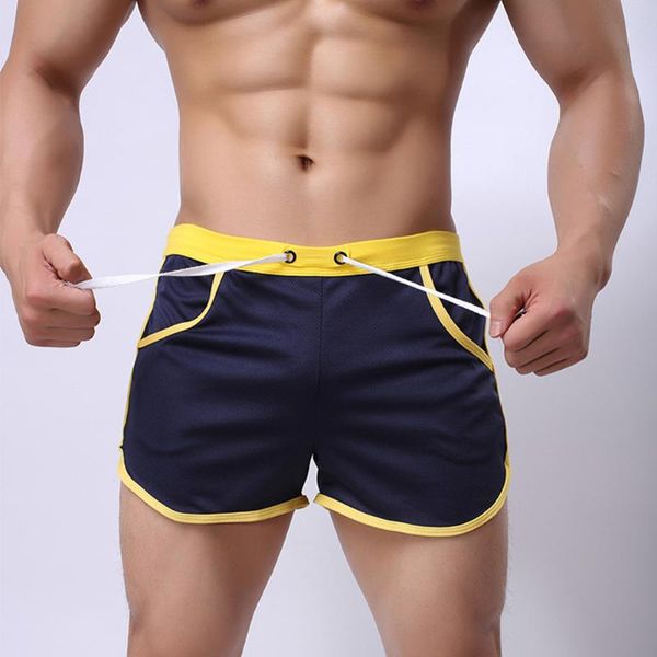 

style mens fitness shorts summer casual gyms bodybuilding beach short pants brand sweatpants men's, White;black