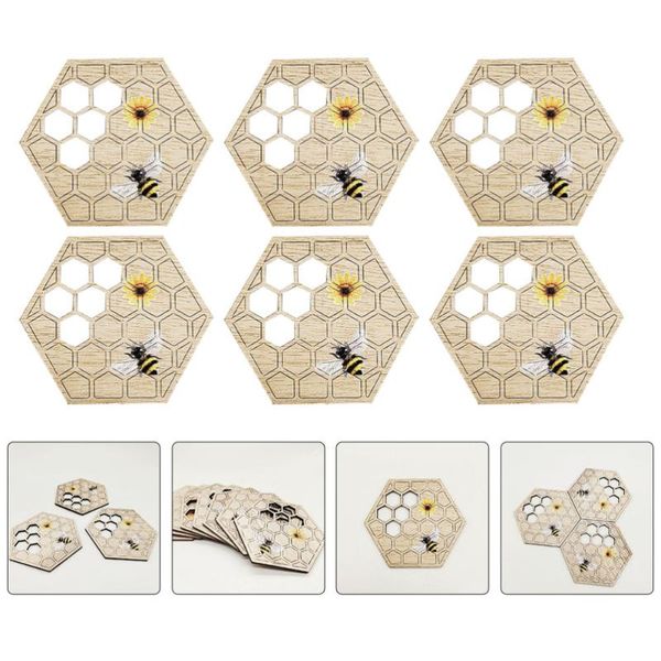 

mats & pads 10pcs table mat drink cup cushion delicate for decor (khaki)