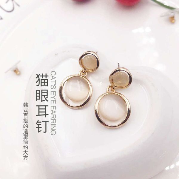 

simple opal earrings short earrings straight