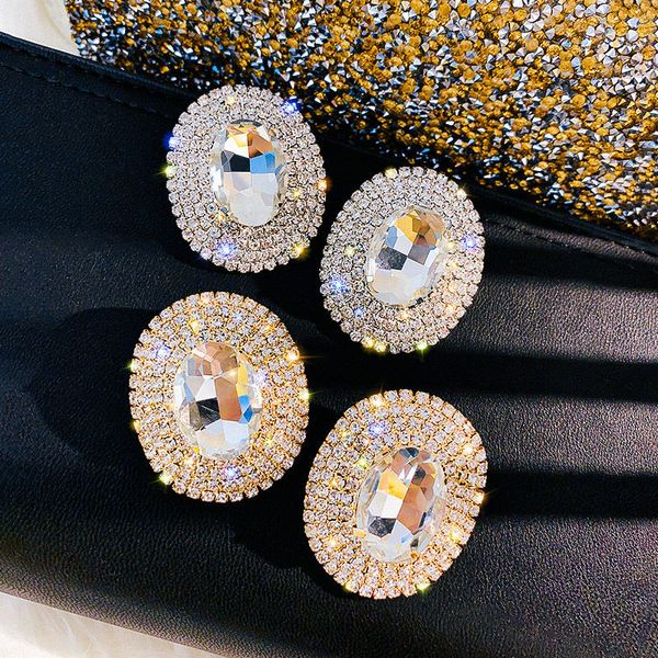 

luxury design full shining crystals studs for ladies fashion earrings girls, Golden;silver