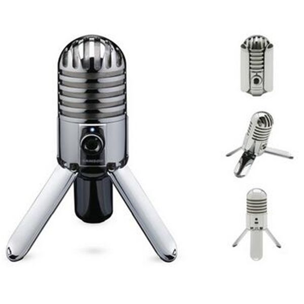 Orijinal Samson Meteor Mic Studio Kayıt Kondenser Mikrofon Kıvrım Arka Bacak USB Kablosu Taşıma Çantası Bilgisayar