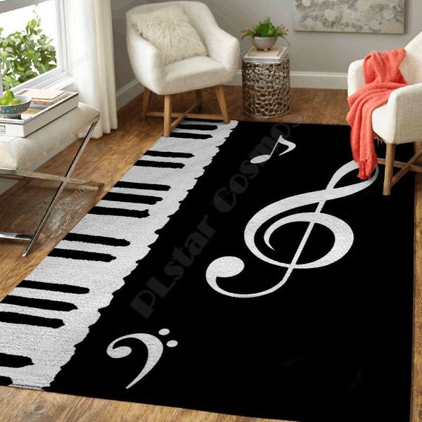 

carpets music 3d printed carpet mat for living room doormat flannel print bedroom non-slip floor rug style-6