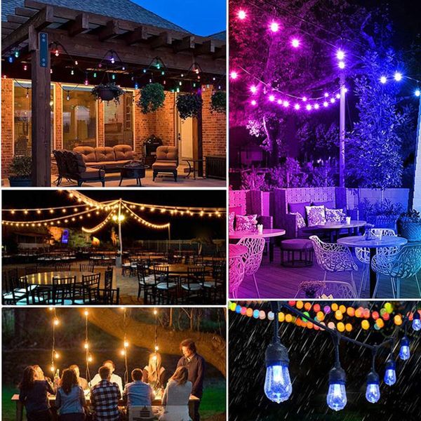 

strings remote control solar waterproof light outdoor holiday decoration lighting wedding street