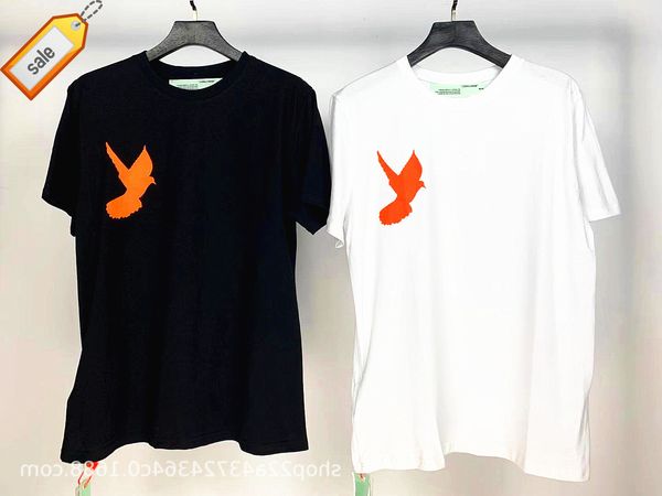 

exclusive dove off round white neck pullover short sleeves, White;black