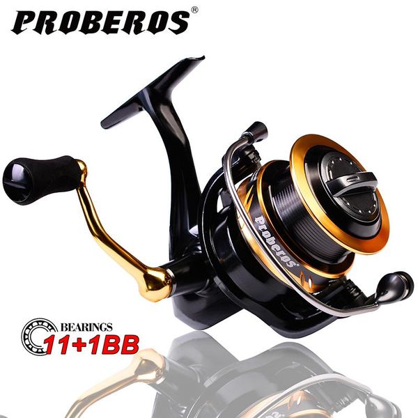 

lubit fishing reel 11+1 ball bearings 2000-5000 series metal spool wheel for saltwater 5.0:1 spinning baitcasting reels