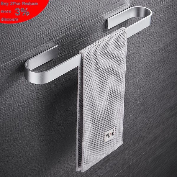 

towel racks black silver holder bathroom towels rack hanger space aluminum wall hanging bar organizer kitchen storage shelf