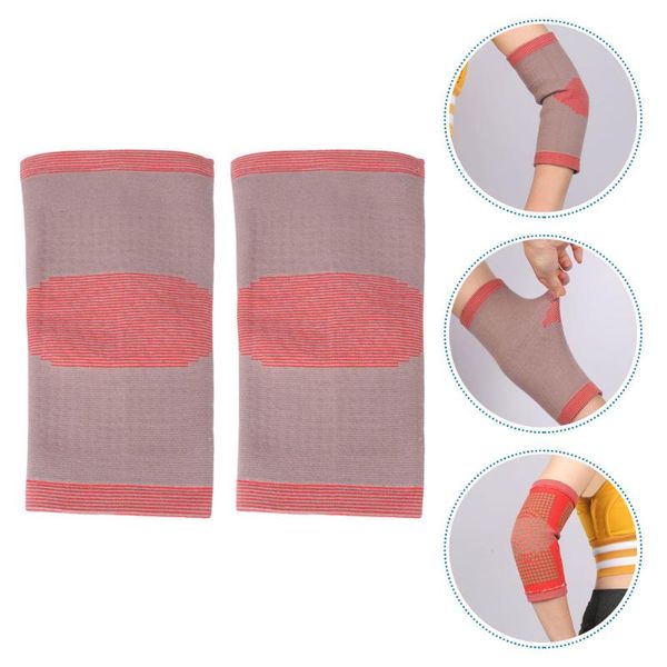 

elbow & knee pads 2pc protective sleeve breathable arm protector sports warm hand guard, Black;gray