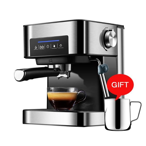 

1.5l 220v 20bar espresso coffee maker machine small semi automatic italian with steam fancy milk foam roasters