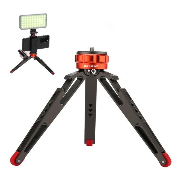 

tripods puluz deskaluminum holder live tripod with cold shoe bases for dslr & digital cameras adjustable height: 7.5-14.5cm