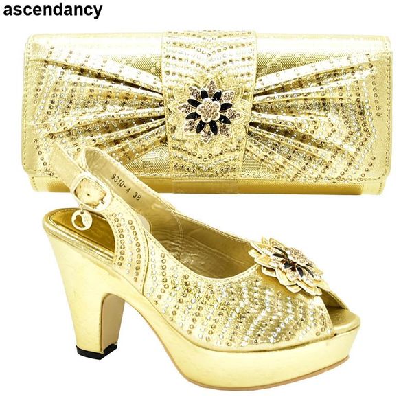 

italian shoes with matching bags for wedding italy shoe and bag set party in women high heel buckle strap dress, Black