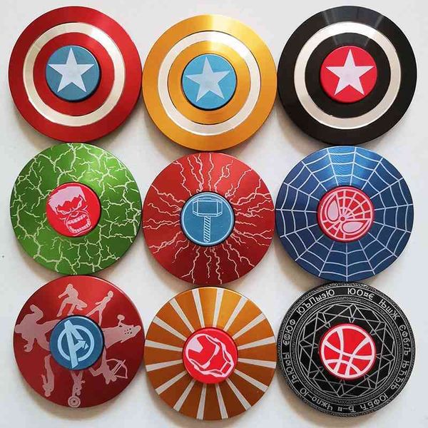 

captain of the united states toy children decompression artifact fingertip rotating metal finger gyro primary school students