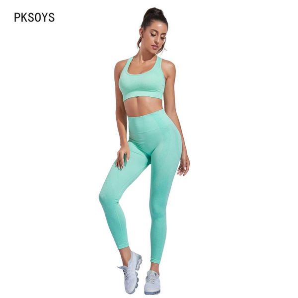 

yoga outfit 2 peice set women workout gym clothing sports bra summer clothes seamless fitness leggings tracksuit suit outfits