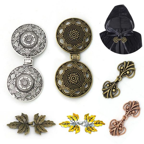 

pins, brooches 1pair vintage cardigan collar clips women shawl brooch sweater blouse pin cape cloak clasps fasteners buckle clip jewelry, Gray