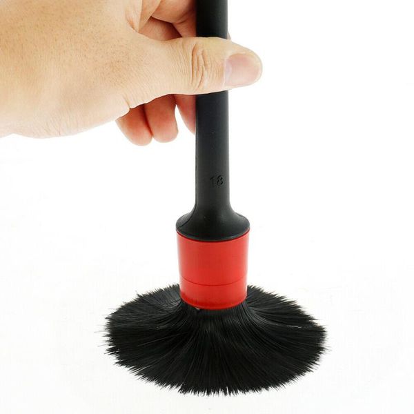 

100% brand car cleaning detail brushes black & red care inside outside pp rubber wire sponge