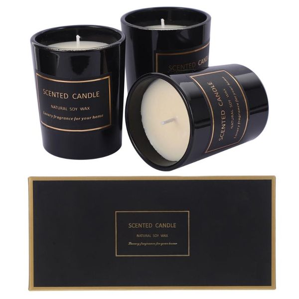 

candles 3pcs decorative scented candle chic fragrance