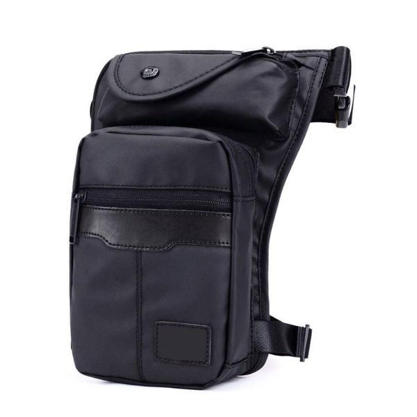 

men casual zipper waist waterproof crossbody pouch large capacity scratch resistant bum leg bag fanny pack outdoor sports bags