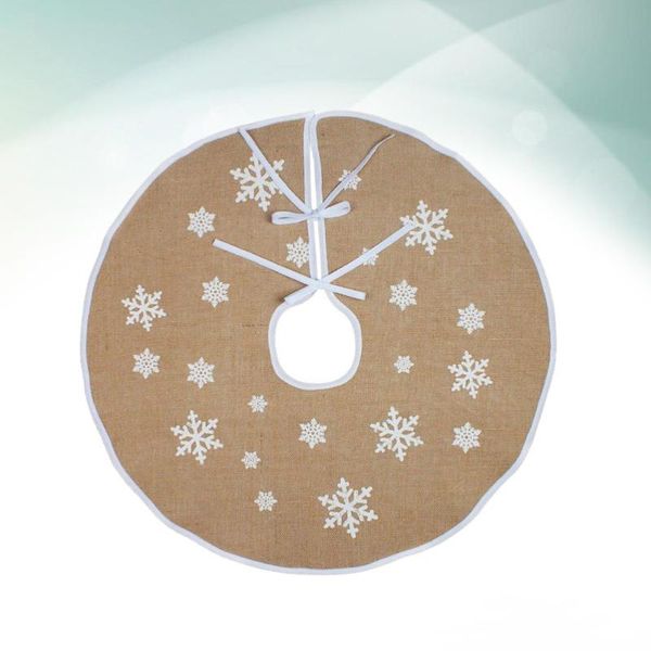 

christmas decorations 1pc tree skirt decorative beautiful lightweight snowflake reusable apron for party home