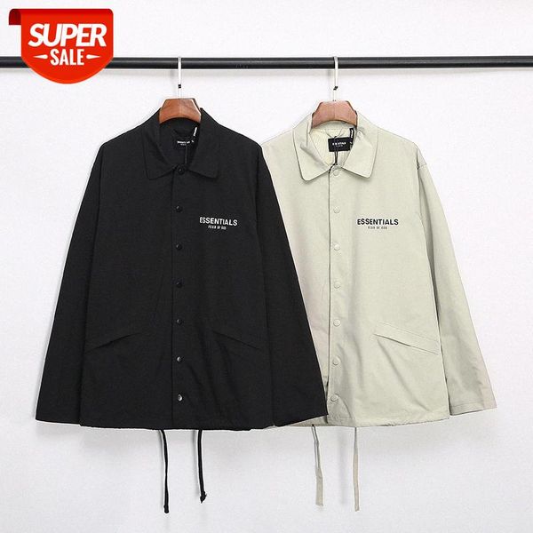 

fog 3m reflective letters logo coach jacket windbreaker #cn1i, Black;brown