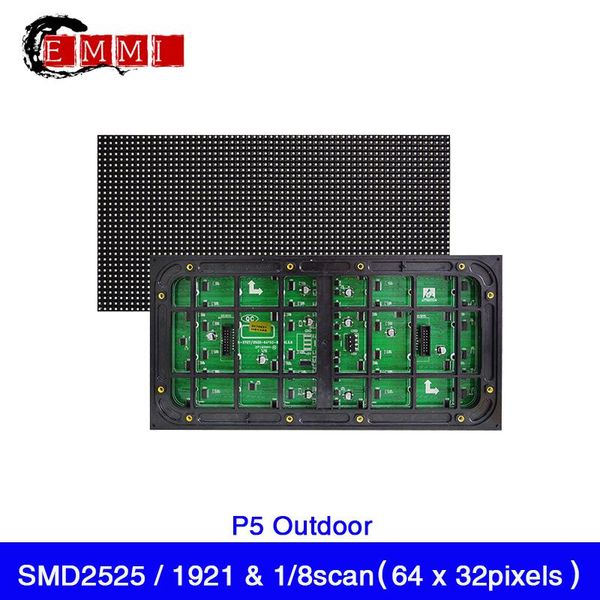 

super brightness outdoor p5 rgb full color module 320x160mm 64x32 pixels led display screen panel modules