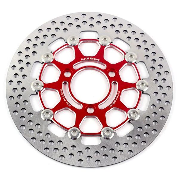 

motorcycle brakes universal 260mm*70mm aluminum alloy floating disk brake disc pads rapid cooling arm front and rear