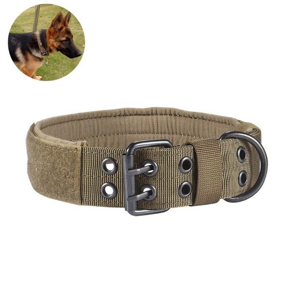 

dog collars nylon anti-wear outdoor military training lead adjustable collar beagle correa perro for accessories & leashes