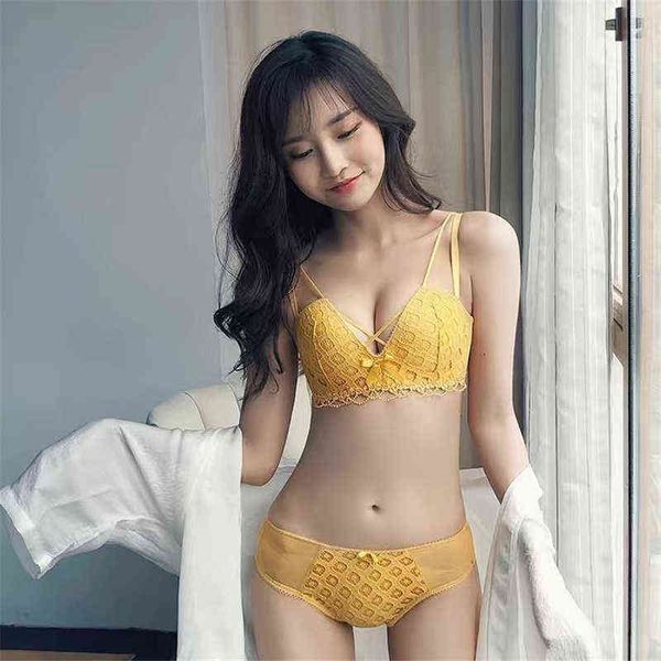 

nxy set soutien gorge korean women push up bra set femme underwear lingeries set brief seamless bra lenceria sensual mujer bralette 1202, Red;black
