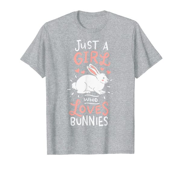 

rabbits just a girl who loves bunnies t-shirt, White;black