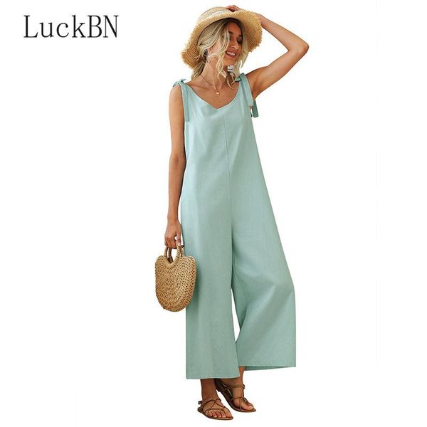 

womens jumpsuit holiday beach elegant party long wide leg pant 2021 summer rompers overalls streetwear loose jumpsuits clothing women's, Black;white