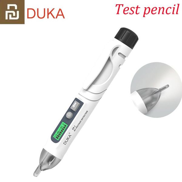 

smart home control 2021 duka non-contact voltage detector indicator profession test pencil live/phase wire breakpoint ncv continuity tester