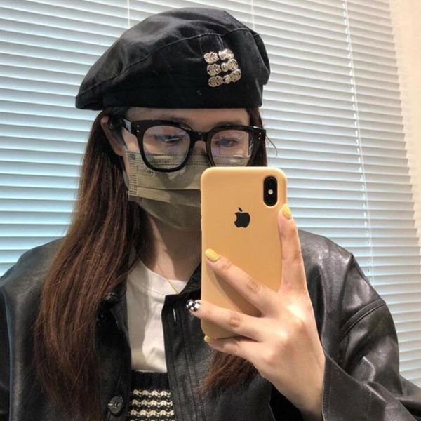 

berets vintage velvet beret cap beanie hats french style women girls circle breasted warm winter hat femme caps street fashion gorro, Blue;gray