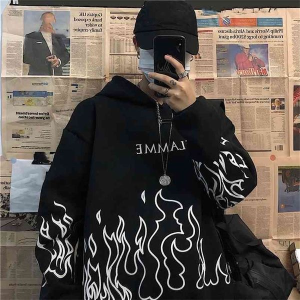 

plus size summer clothes sweatshirt women oversized harajuku hoodie korean style streetwear print long sleeve pullovers 210816, Black