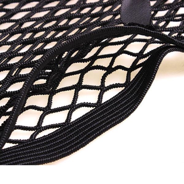 

car organizer pocket with 4 plastic hooks cargo net 30 x 25 cm bag storage between