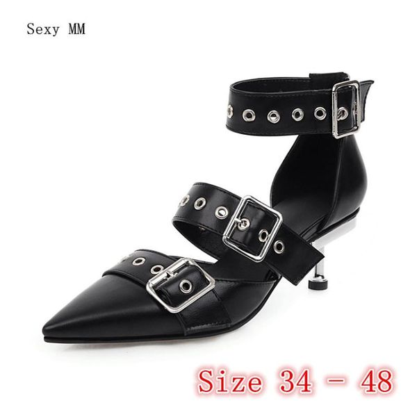 

dress shoes women high heels pumps heel stiletto woman party kitten plus size 34 - 40 41 42 43 44 45 46 47 48, Black
