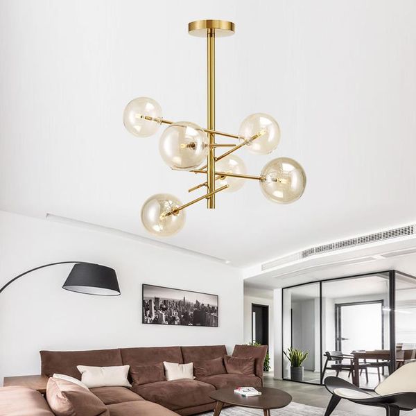 

italian design lamp glass ball bubble chandelier for living room dining kitchen island black rose gold rh light chandeliers