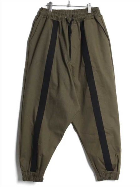 

men's pants harlan casual latin spliced loose jogging oversized waist, Black