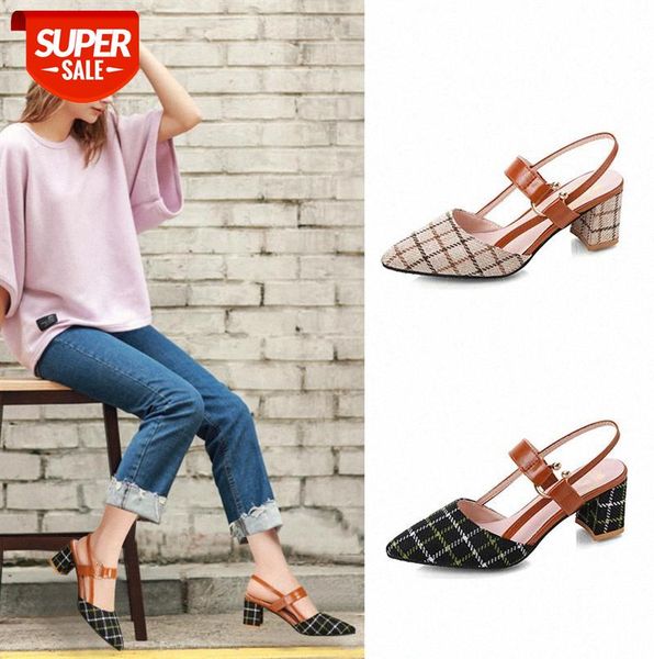 

hollow single shoes women's pointed toe caps all-match high heels #5c29
