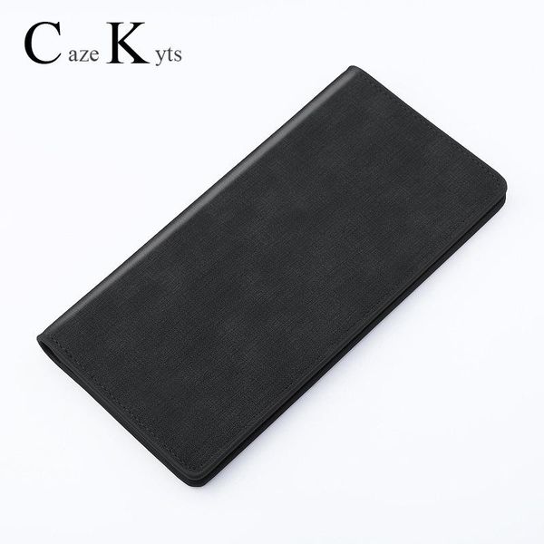 

wallets men's wallet ultra-thin long canvas pattern suit bag personality soft tide brand men, Red;black