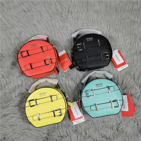 

new g word candy color round single shoulder messenger bag fashion trend macarone women's bag