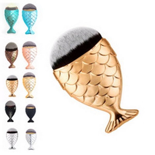 

100pcs makeup brushes powder blush foundation cosmetic tools fish brush fashion