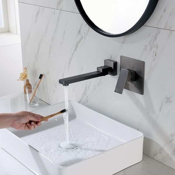 

basin faucets bath brass and cold bathroom sink faucet wall mounted toilet bathtub swivel spout grey color mixer water tap