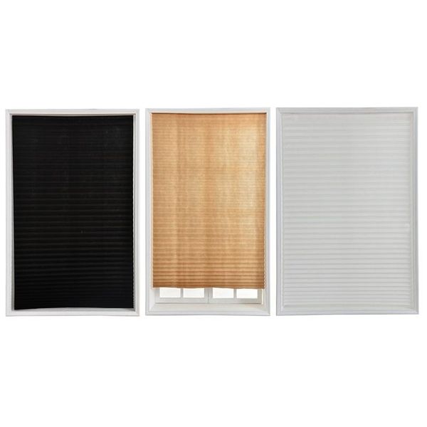 

home simple blackout curtains non-woven fabric pleat curtain privacy protecting living room bedroom decor & drapes