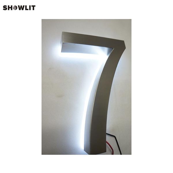 

other door hardware super bright led lighted up halo lit house address numbers